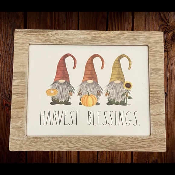 Rae Dunn HARVEST BLESSINGS Sign